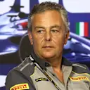 Mario Isola during press conference ahead of the Formula 1 Italian Grand Prix at Autodromo Nazionale di Monza in Monza, Italy on September 1, 2023. (Photo by Jakub Porzycki/NurPhoto via Getty Images)