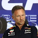 Christian Horner during press conference ahead of the Formula 1 Italian Grand Prix at Autodromo Nazionale di Monza in Monza, Italy on September 1, 2023. (Photo by Jakub Porzycki/NurPhoto via Getty Images)