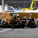 LAS VEGAS - Lando Norris (McLaren) after his crash during the Las Vegas Formula 1 Grand Prix at the Las Vegas Strip Circuit in Nevada. ANP SEM VAN DER WAL (Photo by ANP via Getty Images)