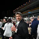 Actor Patrick Dempsey tours the grid before the start of the Las Vegas Formula One Grand Prix on November 18, 2023, in Las Vegas, Nevada. (Photo by ANGELA WEISS / AFP) (Photo by ANGELA WEISS/AFP via Getty Images)