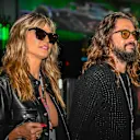 LAS VEGAS, NEVADA - NOVEMBER 18: Model Heidi Klum with boyfriend Tom Kaulitz entering the paddock during the F1 Grand Prix of Las Vegas at Las Vegas Strip Circuit on November 18, 2023 in Las Vegas, Nevada. (Photo by Kym Illman/Getty Images)