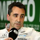 MEXICO CITY, MEXICO - OCTOBER 27: Dave Robson, Head of Vehicle Performance at Williams,  attends the Team Principals Press Conference during practice ahead of the F1 Grand Prix of Mexico at Autodromo Hermanos Rodriguez on October 27, 2023 in Mexico City, Mexico. (Photo by Clive Mason/Getty Images)