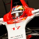 It was a special day for Bianchi in the #17 car (a number that would later be retired in his honour)