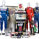Just some of the items from Nigel Mansell’s collection that will be going up for auction
