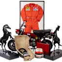 Just some of the items from Nigel Mansell’s collection that will be going up for auction