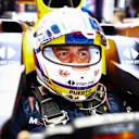 SUZUKA, JAPAN - APRIL 05: Sergio Perez of Mexico and Oracle Red Bull Racing prepares to drive in the garage during practice ahead of the F1 Grand Prix of Japan at Suzuka International Racing Course on April 05, 2024 in Suzuka, Japan. (Photo by Mark Thompson/Getty Images)