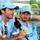 Carlos Sainz and Charles Leclerc also sported special blue kit throughout the weekend