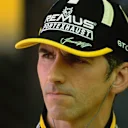 But on the other side of the garage, team mate Hill was struggling