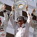 There were jubilant scenes on the podium and in the Stewart garage after the race