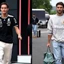 George Russell and Pierre Gasly