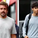 Fernando Alonso and Gabriel Bortoleto