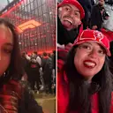 Adele (left) enjoyed her experience while Irving (right) got a snap with Lewis Hamilton