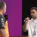 F1 Explains presenter Christian Hewgill asks Zak Brown about the F1 boss group chat