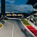 Hamilton got another taste of Ferrari F1 machinery at the Circuit de Barcelona-Catalunya