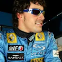 Fernando Alonso (ESP) Renault wears Quiksilver sunglasses. Formula One Testing, Barcelona, Spain,