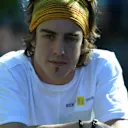 MELBOURNE, AUSTRALIA - MARCH 4:  Fernando Alonso of Spain and the Renault Formula One Team in the