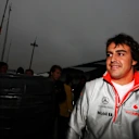 SAO PAULO, BRAZIL - OCTOBER 18:  Fernando Alonso of Spain and McLaren Mercedes is seen in the