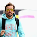 MONTMELO, SPAIN - MAY 10:  Fernando Alonso of Spain and McLaren F1 walks in the Paddock during
