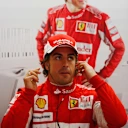 MELBOURNE, AUSTRALIA - MARCH 27:  Fernando Alonso of Spain and Ferrari prepares to drive during
