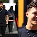 A black on black, simple, yet luxe look that’s elevated with sleek McLaren bling, at the 2025 Spanish Grand Prix