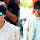 Tsunoda switched up his look on Friday