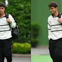 Lando Norris arrived in the paddock in a vintage rugby polo. Swipe for more images