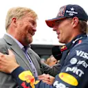 Verstappen with King Willem-Alexander on the Dutch Grand Prix grid