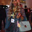 Serena Williams in the paddock in Qatar