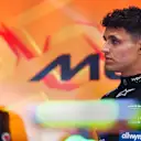 JEDDAH, SAUDI ARABIA - APRIL 19: Lando Norris of Great Britain and McLaren looks on in the garage during final practice ahead of the F1 Grand Prix of Saudi Arabia at Jeddah Corniche Circuit on April 19, 2025 in Jeddah, Saudi Arabia. (Photo by Peter Fox/LAT Images)
