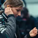 Pin is the first woman to drive a Mercedes F1 car