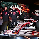 TOKYO, JAPAN - MARCH 24: Oliver Bearman of Great Britain and Haas F1 and Esteban Ocon of France and
