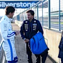 NORTHAMPTON, ENGLAND - FEBRUARY 04: Alexander Albon of Thailand and Williams, Carlos Sainz of Spain