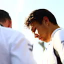 ABU DHABI, UNITED ARAB EMIRATES - NOVEMBER 26: Alexander Albon of Thailand and Williams prepares to drive on the grid prior to the F1 Grand Prix of Abu Dhabi at Yas Marina Circuit on November 26, 2023 in Abu Dhabi, United Arab Emirates. (Photo by Clive Rose/Getty Images)