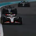 ABU DHABI, UNITED ARAB EMIRATES - NOVEMBER 26: Nico Hulkenberg of Germany driving the (27) Haas F1 VF-23 Ferrari on track during the F1 Grand Prix of Abu Dhabi at Yas Marina Circuit on November 26, 2023 in Abu Dhabi, United Arab Emirates. (Photo by Joe Portlock - Formula 1/Formula 1 via Getty Images)