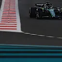 ABU DHABI, UNITED ARAB EMIRATES - NOVEMBER 26: Lance Stroll of Canada driving the (18) Aston Martin AMR23 Mercedes on track during the F1 Grand Prix of Abu Dhabi at Yas Marina Circuit on November 26, 2023 in Abu Dhabi, United Arab Emirates. (Photo by Joe Portlock - Formula 1/Formula 1 via Getty Images)