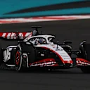 ABU DHABI, UNITED ARAB EMIRATES - NOVEMBER 26: Kevin Magnussen of Denmark driving the (20) Haas F1 VF-23 Ferrari on track during the F1 Grand Prix of Abu Dhabi at Yas Marina Circuit on November 26, 2023 in Abu Dhabi, United Arab Emirates. (Photo by Joe Portlock - Formula 1/Formula 1 via Getty Images)