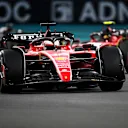 ABU DHABI, UNITED ARAB EMIRATES - NOVEMBER 26: Charles Leclerc of Monaco driving the (16) Ferrari SF-23 on track during the F1 Grand Prix of Abu Dhabi at Yas Marina Circuit on November 26, 2023 in Abu Dhabi, United Arab Emirates. (Photo by Clive Mason - Formula 1/Formula 1 via Getty Images)