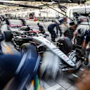 ABU DHABI, UNITED ARAB EMIRATES - NOVEMBER 24: Daniel Ricciardo of Australia and Scuderia AlphaTauri  during practice ahead of the F1 Grand Prix of Abu Dhabi at Yas Marina Circuit on November 24, 2023 in Abu Dhabi, United Arab Emirates. (Photo by Peter Fox/Getty Images)