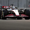 ABU DHABI, UNITED ARAB EMIRATES - NOVEMBER 24: Kevin Magnussen of Denmark driving the (20) Haas F1 VF-23 Ferrari on track during practice ahead of the F1 Grand Prix of Abu Dhabi at Yas Marina Circuit on November 24, 2023 in Abu Dhabi, United Arab Emirates. (Photo by Peter Fox/Getty Images)