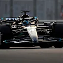 ABU DHABI, UNITED ARAB EMIRATES - NOVEMBER 24: George Russell of Great Britain driving the (63) Mercedes AMG Petronas F1 Team W14 on track during practice ahead of the F1 Grand Prix of Abu Dhabi at Yas Marina Circuit on November 24, 2023 in Abu Dhabi, United Arab Emirates. (Photo by Peter Fox/Getty Images)