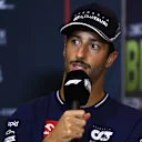 ABU DHABI, UNITED ARAB EMIRATES - NOVEMBER 23: Daniel Ricciardo of Australia and Scuderia AlphaTauri attends the Drivers Press Conference during previews ahead of the F1 Grand Prix of Abu Dhabi at Yas Marina Circuit on November 23, 2023 in Abu Dhabi, United Arab Emirates. (Photo by Clive Rose/Getty Images)