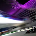 ABU DHABI, UNITED ARAB EMIRATES - NOVEMBER 25: George Russell of Great Britain driving the (63) Mercedes AMG Petronas F1 Team W14 on track during qualifying ahead of the F1 Grand Prix of Abu Dhabi at Yas Marina Circuit on November 25, 2023 in Abu Dhabi, United Arab Emirates. (Photo by Clive Mason - Formula 1/Formula 1 via Getty Images)