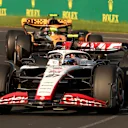 MELBOURNE, AUSTRALIA - APRIL 02: Nico Hulkenberg of Germany driving the (27) Haas F1 VF-23 Ferrari on track during the F1 Grand Prix of Australia at Albert Park Grand Prix Circuit on April 02, 2023 in Melbourne, Australia. (Photo by Robert Cianflone/Getty Images)