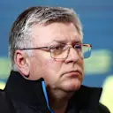 MELBOURNE, AUSTRALIA - MARCH 31: Otmar Szafnauer, Team Principal of Alpine F1 looks on in the Team Principals Press Conference during practice ahead of the F1 Grand Prix of Australia at Albert Park Grand Prix Circuit on March 31, 2023 in Melbourne, Australia. (Photo by Dan Istitene/Getty Images)