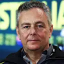 MELBOURNE, AUSTRALIA - MARCH 31: Director of Pirelli F1 Mario Isola looks on in the Team Principals Press Conference during practice ahead of the F1 Grand Prix of Australia at Albert Park Grand Prix Circuit on March 31, 2023 in Melbourne, Australia. (Photo by Dan Istitene/Getty Images)