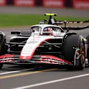 MELBOURNE, AUSTRALIA - APRIL 01: Nico Hulkenberg of Germany driving the (27) Haas F1 VF-23 Ferrari on track during final practice ahead of the F1 Grand Prix of Australia at Albert Park Grand Prix Circuit on April 01, 2023 in Melbourne, Australia. (Photo by Robert Cianflone/Getty Images)
