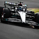 MELBOURNE, AUSTRALIA - APRIL 01: George Russell of Great Britain driving the (63) Mercedes AMG Petronas F1 Team W14 on track during qualifying ahead of the F1 Grand Prix of Australia at Albert Park Grand Prix Circuit on April 01, 2023 in Melbourne, Australia. (Photo by Quinn Rooney/Getty Images)