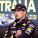 MELBOURNE, AUSTRALIA - APRIL 01: Pole position qualifier Max Verstappen of the Netherlands and Oracle Red Bull Racing attends the press conference after qualifying ahead of the F1 Grand Prix of Australia at Albert Park Grand Prix Circuit on April 01, 2023 in Melbourne, Australia. (Photo by Robert Cianflone/Getty Images)