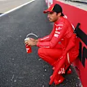 BAKU, AZERBAIJAN - APRIL 30: Carlos Sainz of Spain and Ferrari looks on on the grid prior to the F1 Grand Prix of Azerbaijan at Baku City Circuit on April 30, 2023 in Baku, Azerbaijan. (Photo by Dan Mullan - Formula 1/Formula 1 via Getty Images)