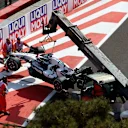 BAKU, AZERBAIJAN - APRIL 30: The car of Nyck de Vries of Netherlands and Scuderia AlphaTauri is recovered from the track after he retired from the race during the F1 Grand Prix of Azerbaijan at Baku City Circuit on April 30, 2023 in Baku, Azerbaijan. (Photo by Bryn Lennon - Formula 1/Formula 1 via Getty Images)